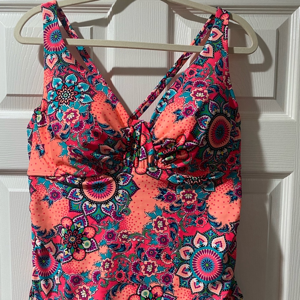 Bright Orange swim top
